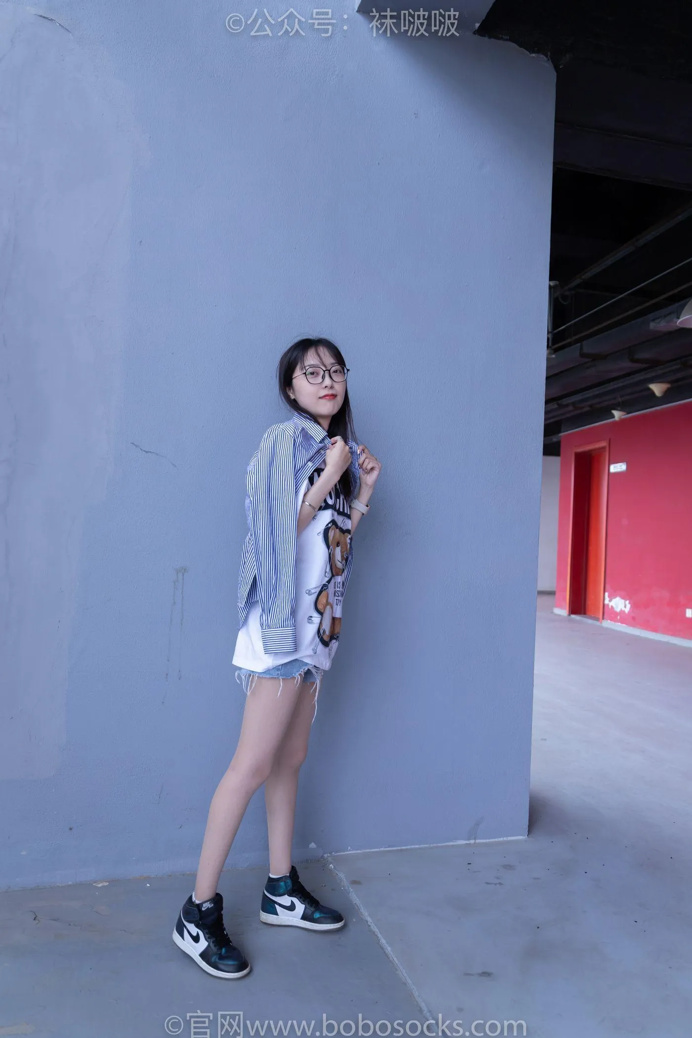 [BoBoSocks袜啵啵]NO.011 稚予-AJ、白色短棉袜、肉丝 [139P]插图5